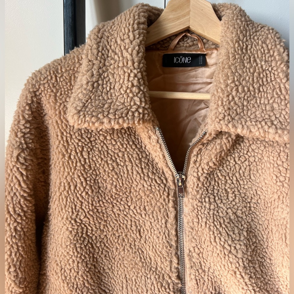 Simons Camel Teddy Jacket - Picture 3 of 4